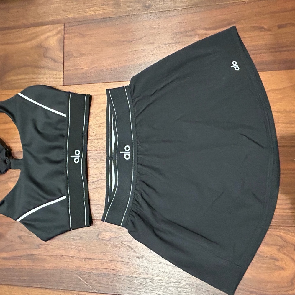 ALO Yoga Black Women's Skirt - Top and skirt are sold separately